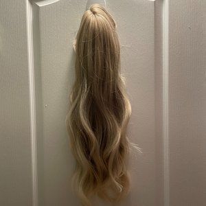 Blonde synthetic wig
